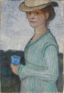 Quelle: commons.wikimedia.org_Modersohn-Becker,_Paula_-_Selbstbildnis_mit_blauem_Glas