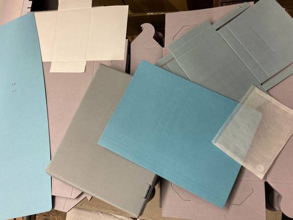 Quelle: EAF, ID 5 Übersicht über Verpackungsmaterial für Archive